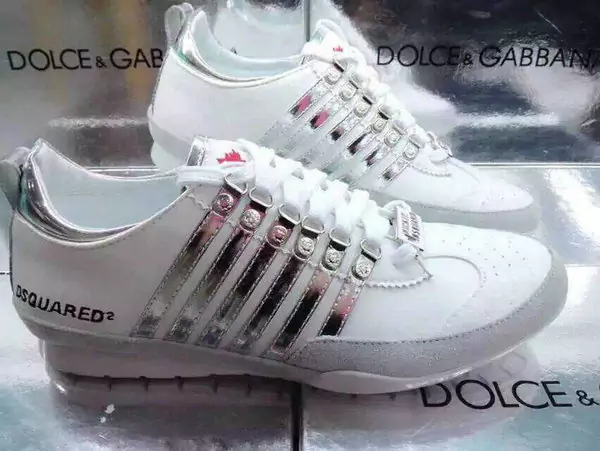 2015 chaussures dsquared2 pas cher italy argent blanc